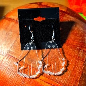 Transparent Halloween Ghost Earrings